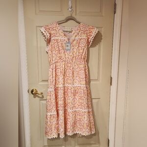 Sail to sable ric rac Midi dress